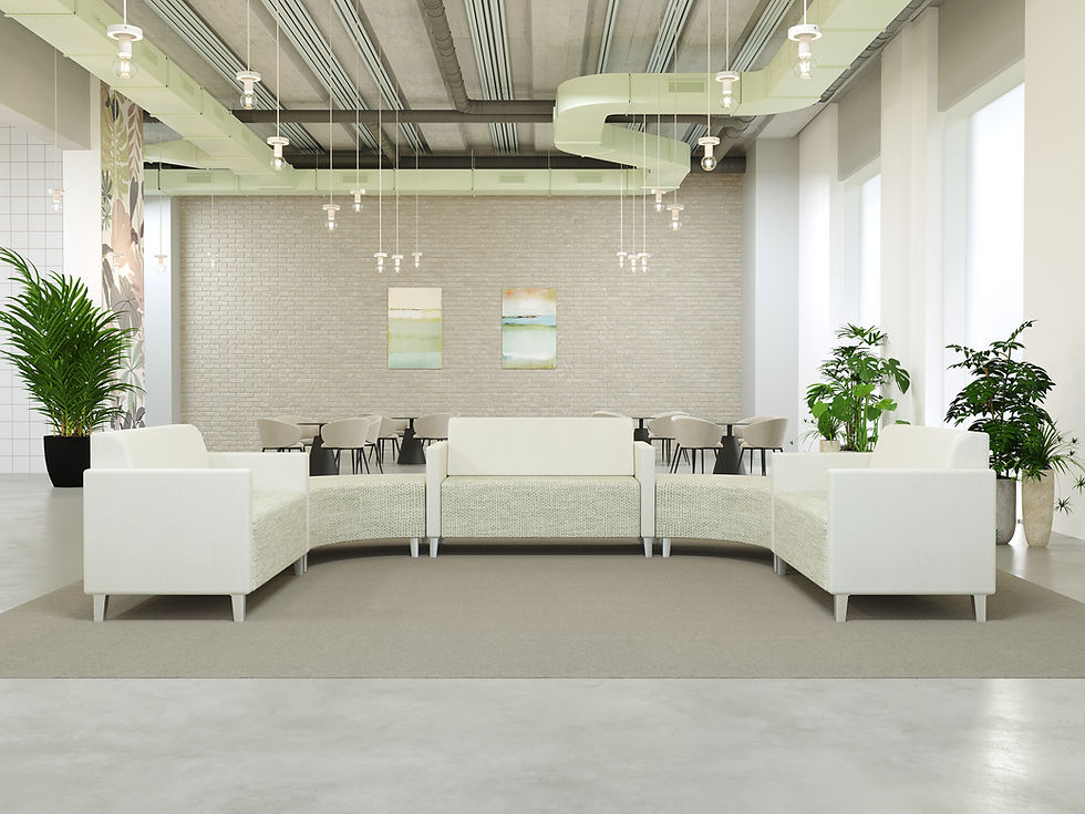 Ace modular configuration in an open cafe setting in a workplace or college campus.