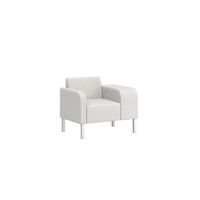 Thk + Thn Square Waterfall 1-Seat Sofa – junior size with thick left arm.
