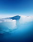 Firefly a cross section of the ice sheet with a blue sky covering the top half of the imag