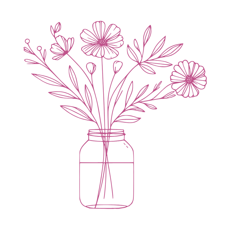 Half a gallon flower arrangement
