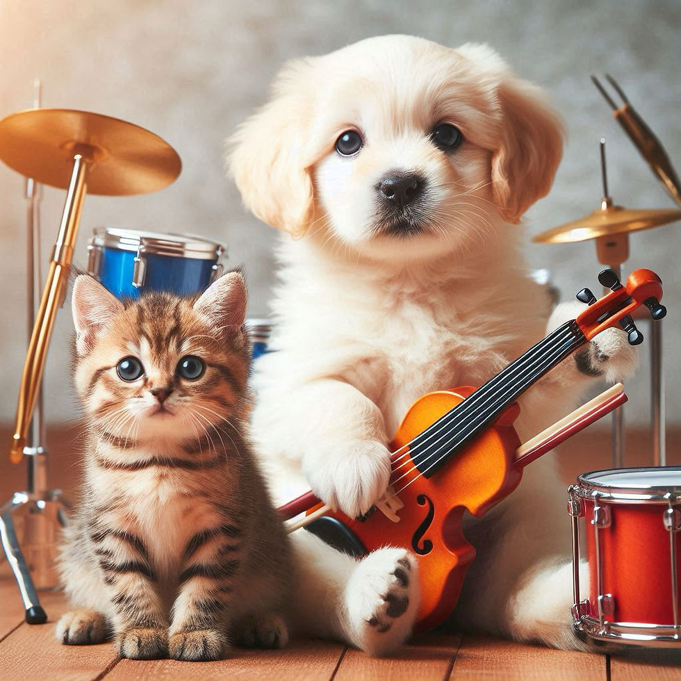 Your pets enjoying the music 🐩