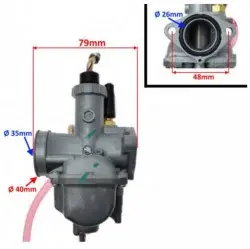 Miniatură: Carburator Enduro LiFan 125/150cc (cablu soc inclus)