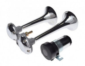 Claxon horn metal crom 12V