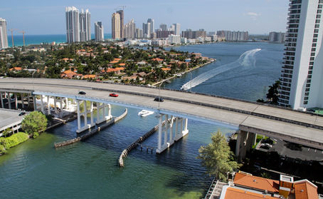 Miami Beach ocean bridge architecture
