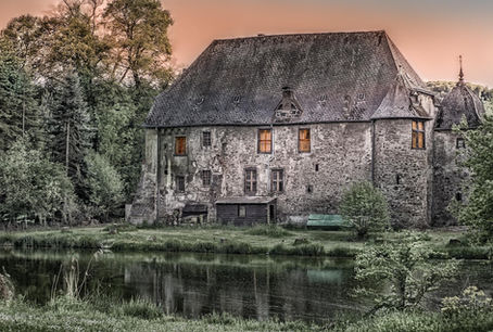 Historic castle stone architecture building