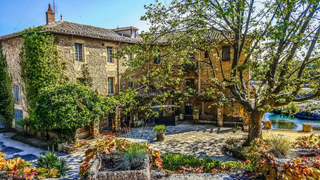 Mediterranean stone home rustic estate