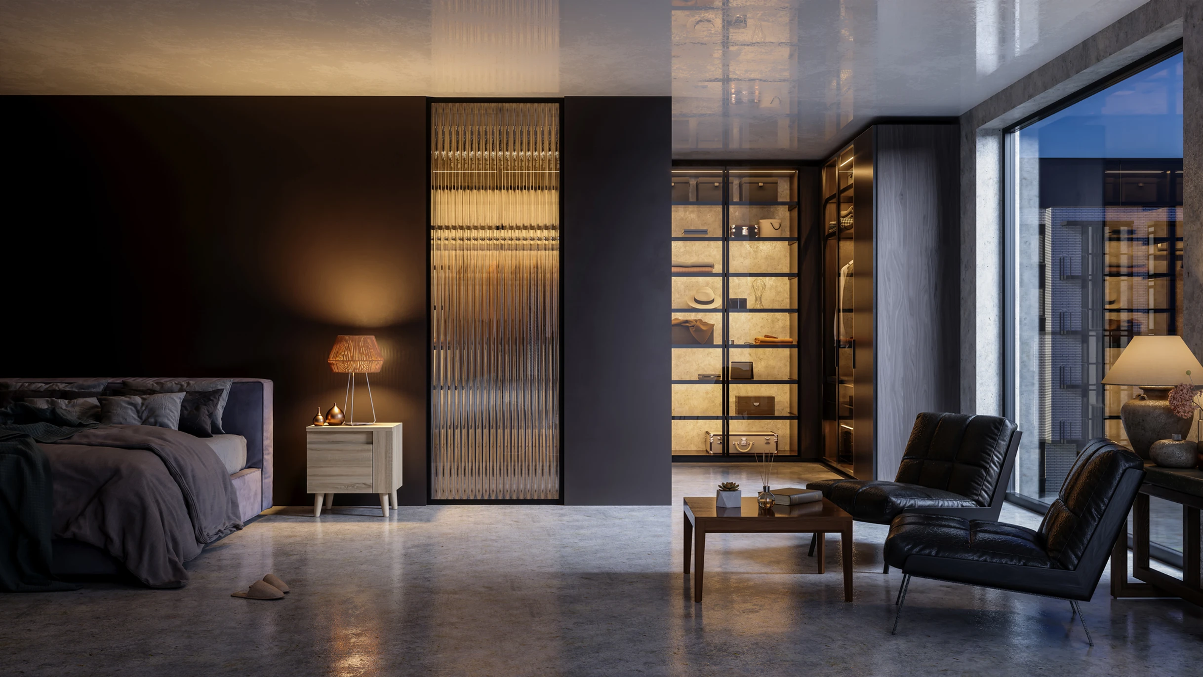 Modern Bedroom 3D Interior Design Services in Miami, Florida | (305) 680-3283