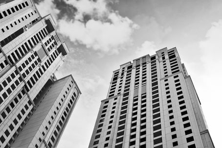 Modern skyscraper architecture and urban design