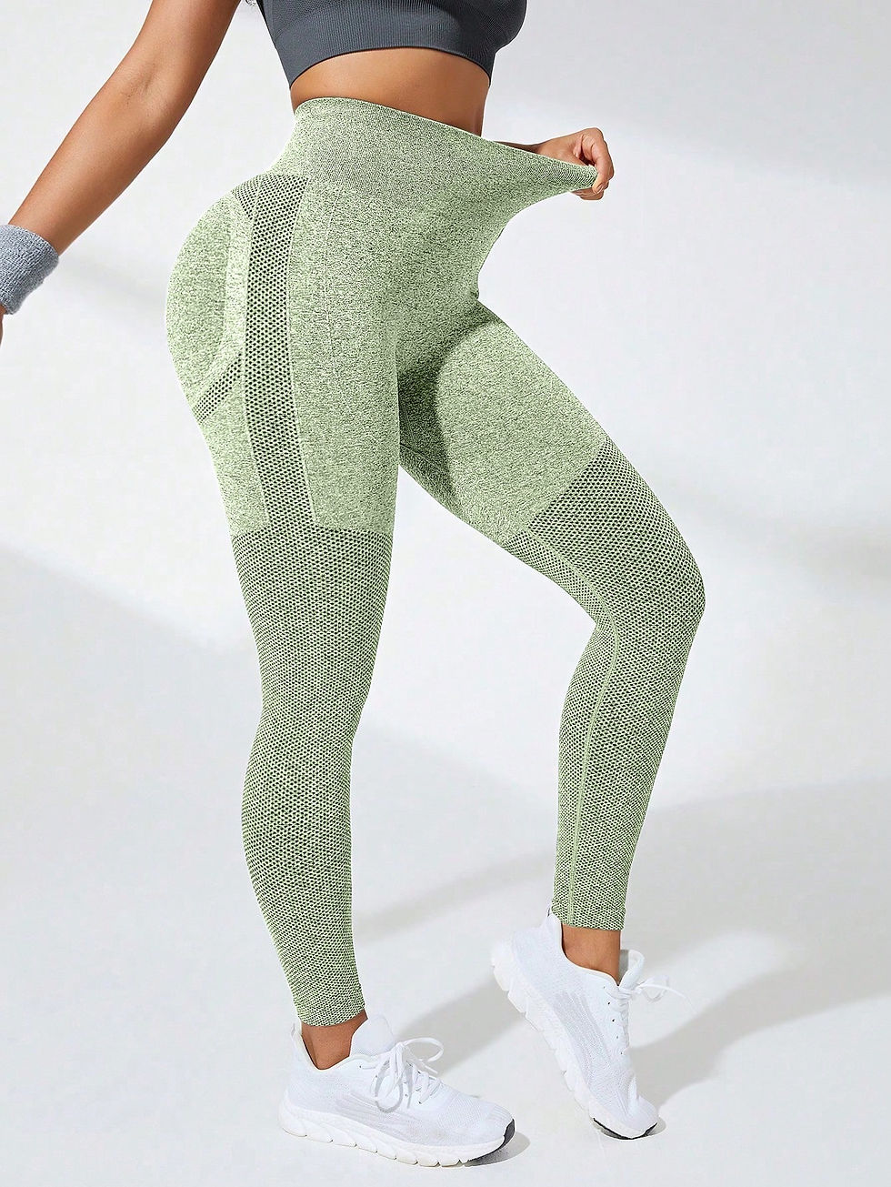 Thumbnail: Hot Women Gym Comfortable Slim Seamless High Waist Stretch Workout Leggings