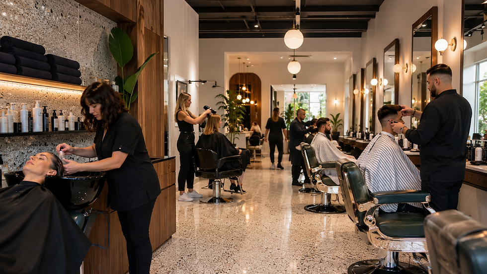Westchester hair salon and barbershop interior — Certificate of Use