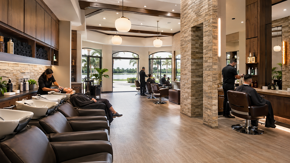The Hammocks hair salon and barbershop interior — Certificate of Use