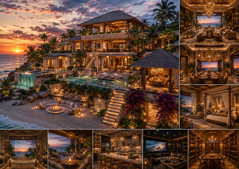Terraced oceanfront custom home by Endless Life Design — Port St. Lucie, Florida