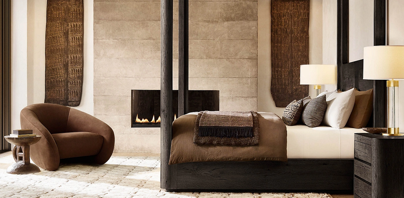 Luxury Bedroom Fabric Set Interior Design Services Miami ELD Firm (305) 680-3283