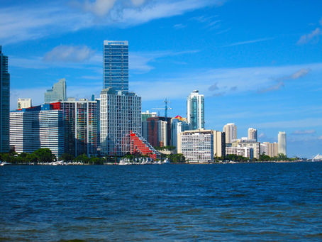 Downtown Miami Biscayne cityscape architecture