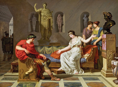 Mediterranean coastal Neoclassical landscape painting