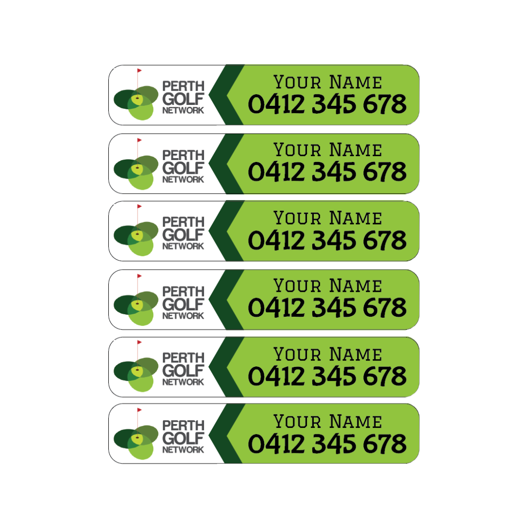 18 PGN Stik Stickers – Golf Equipment Labels