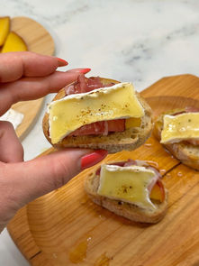 Camembert Crème Brûlée on Toast