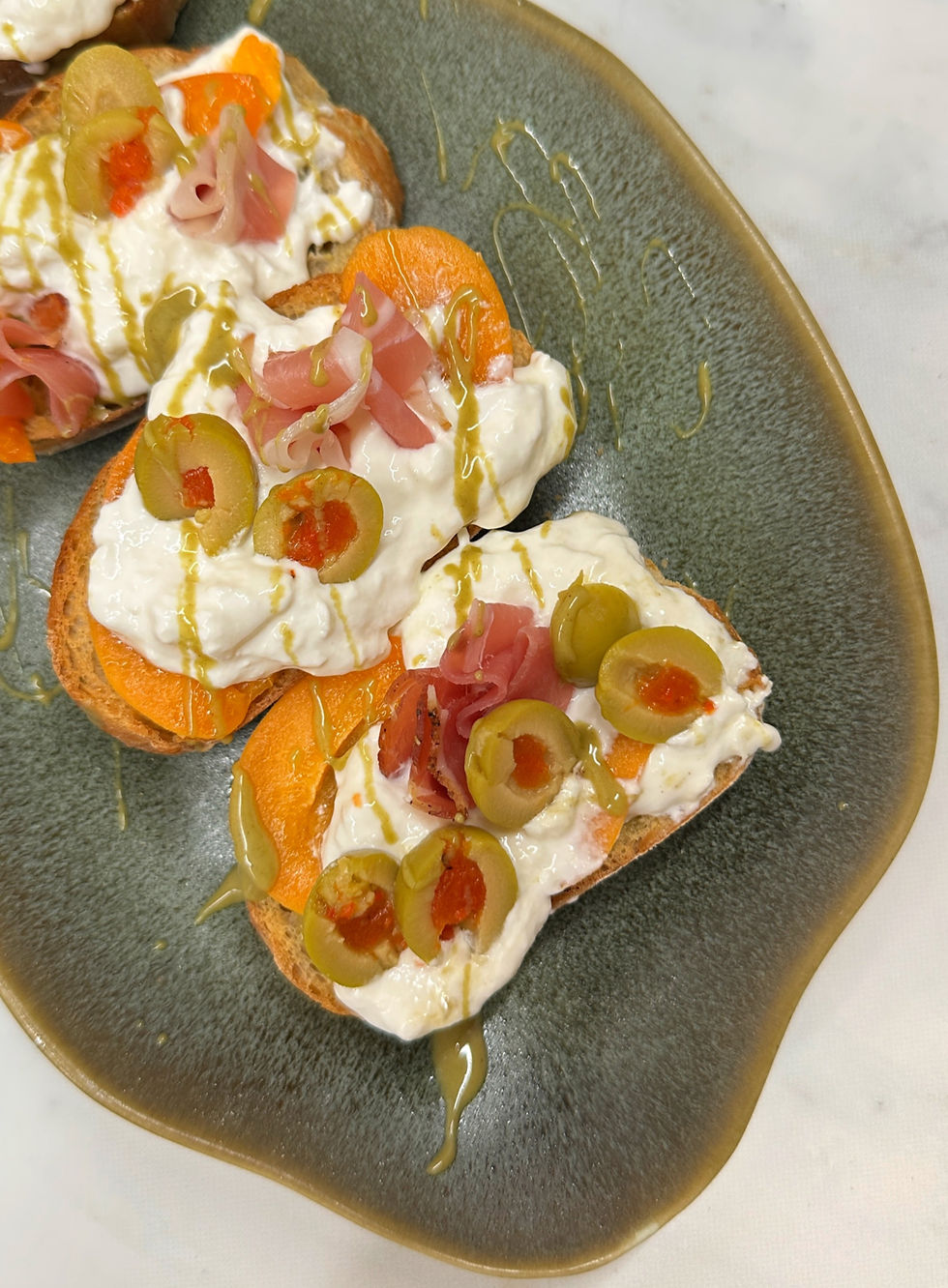 Pistachio Burrata Toast with Apricots