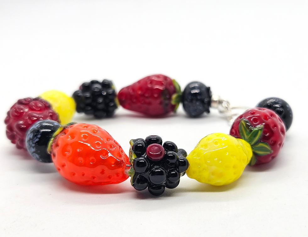 サムネイル： Glass fruit bracelet