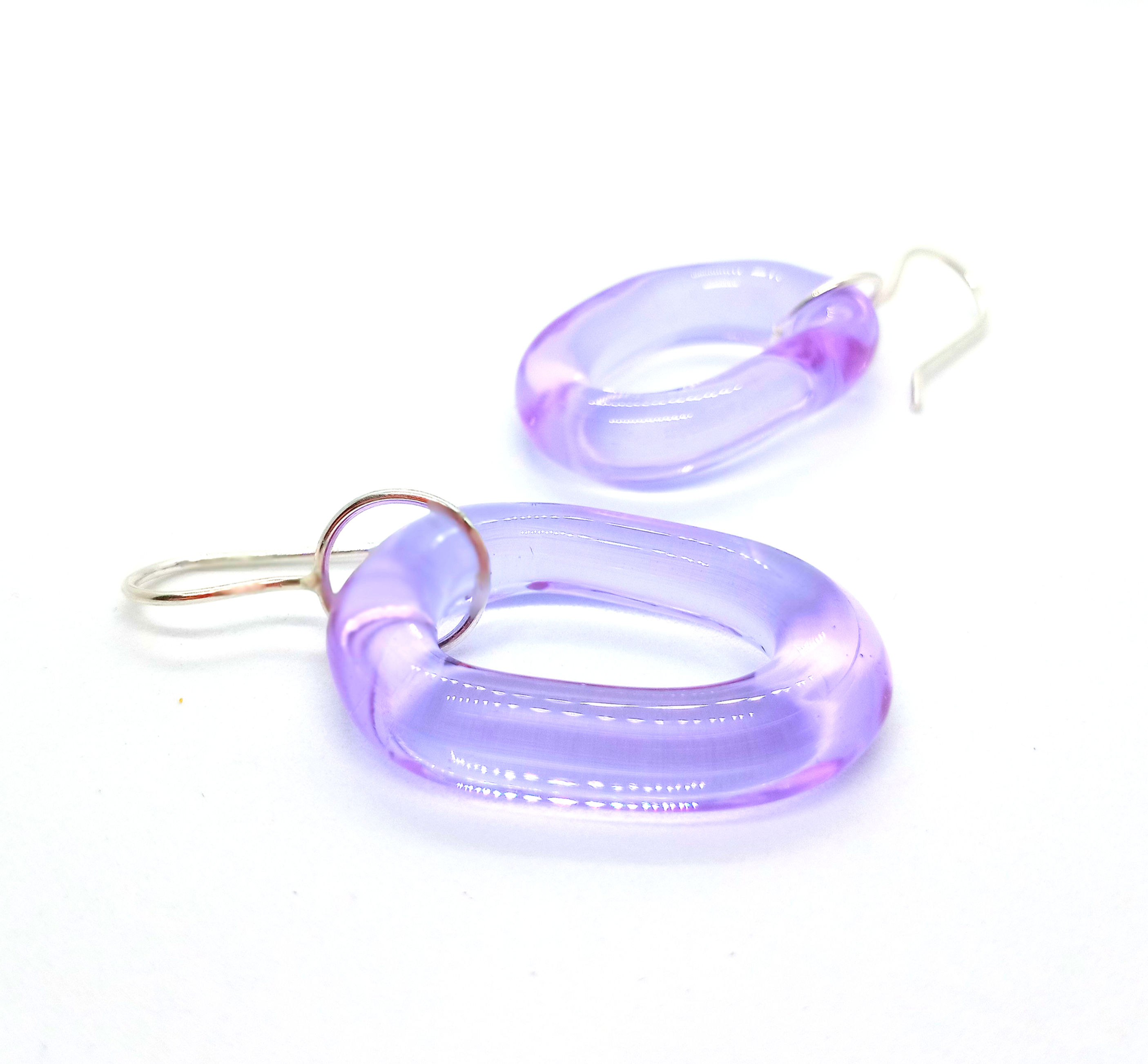 Glass Loop Earrings