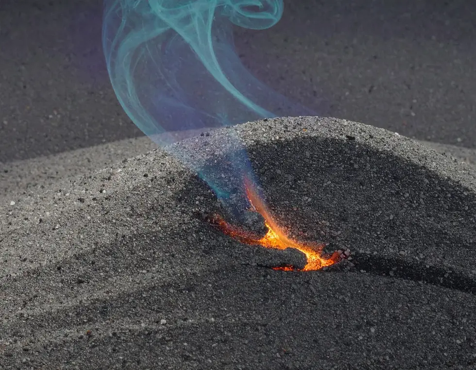 Firefly_horizontal photo of beautiful ashes with a few glowing coals - purple 2 (1).webp