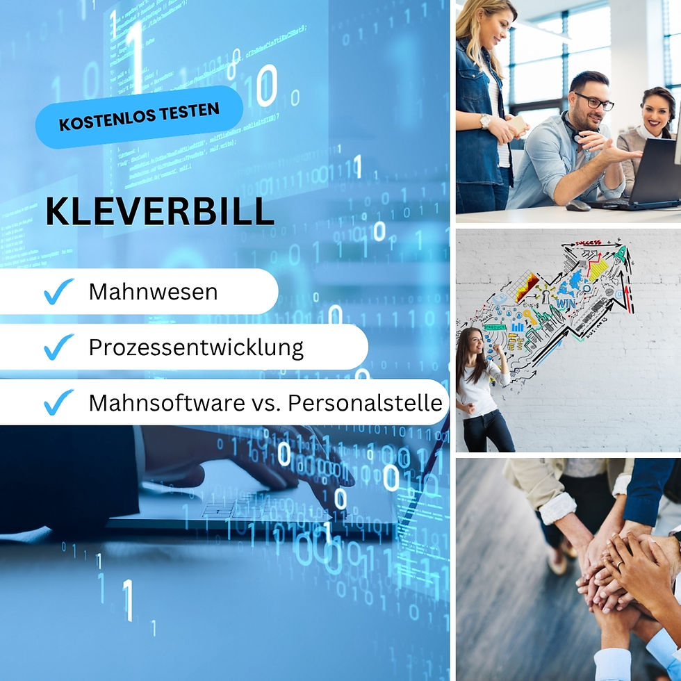 Mahnsoftware vs. Personalstelle – Warum sich KLEVERBILL für dein Unternehmen lohnt