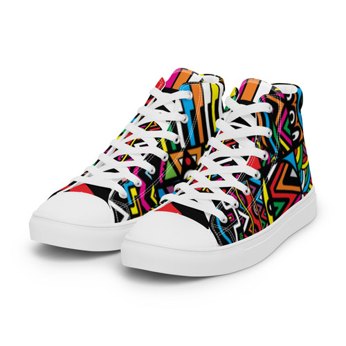 Footwox Women's Okin Print High-Top Sneakers | Wox Collections
