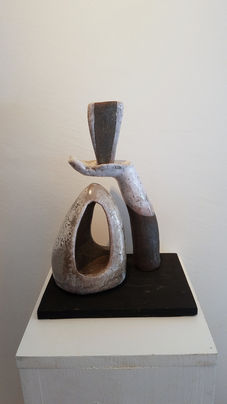 Sculpture en 3 pièces agençables à volonté, par Marcela Mattone : Pensative géométrique