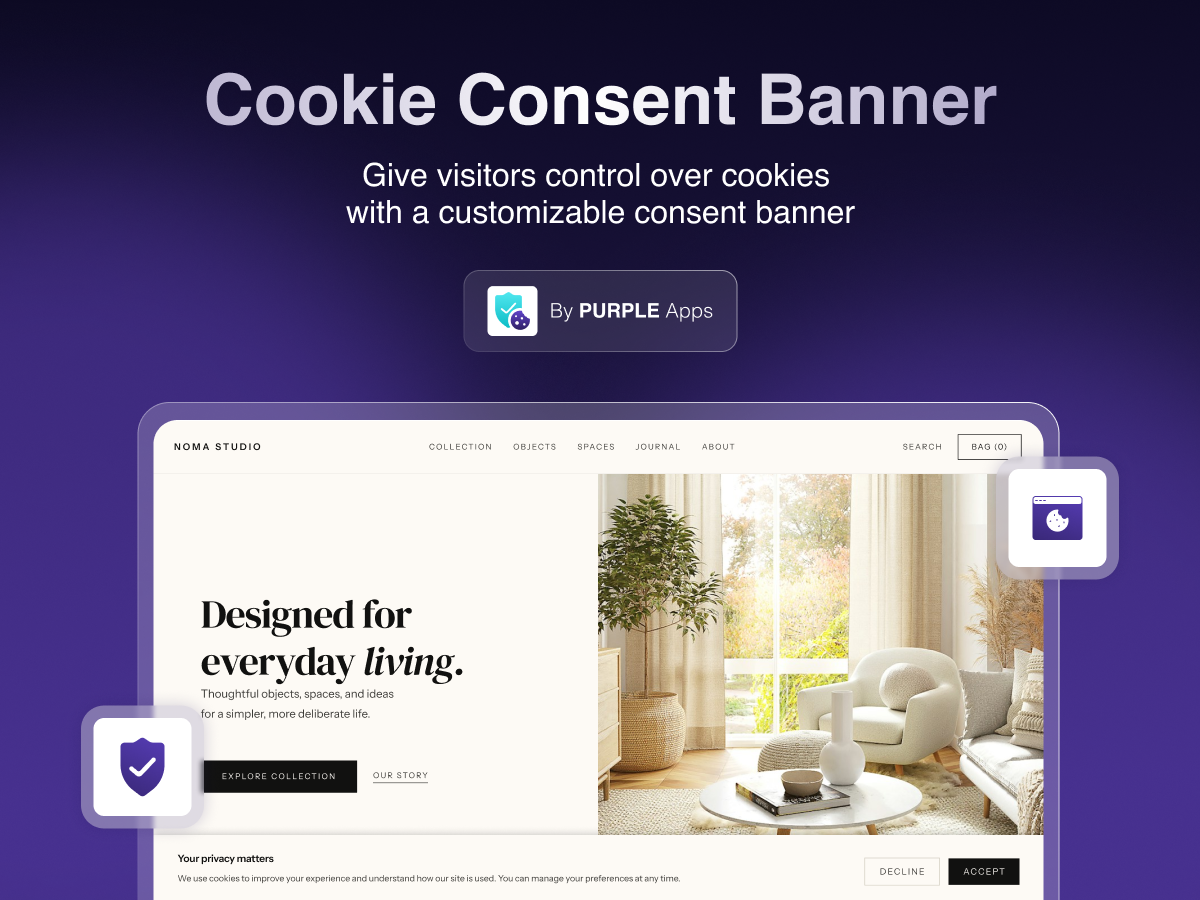 Cookie Consent Banner screenshot 1