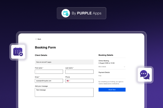 Bookings SMS Notifications banner