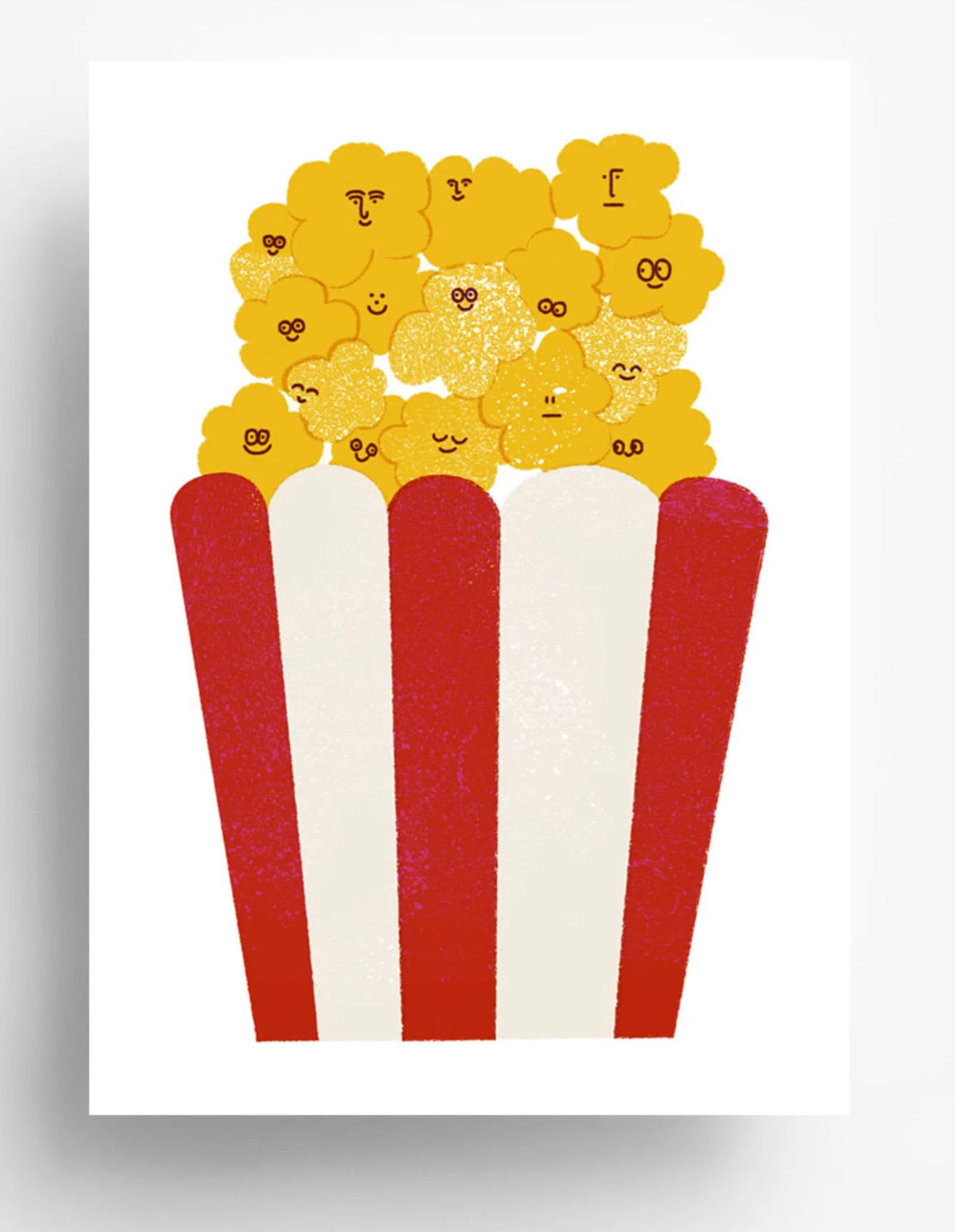 Grußkarte 'Popcorn' von jungwiealt