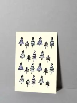 'Merry Christmas' Postkarte by MARINA