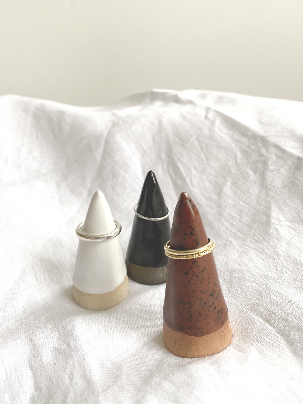 Miniaturbild: Ring Cones 3er Set - Schmuckablage für Fingerringe und Kreolen
