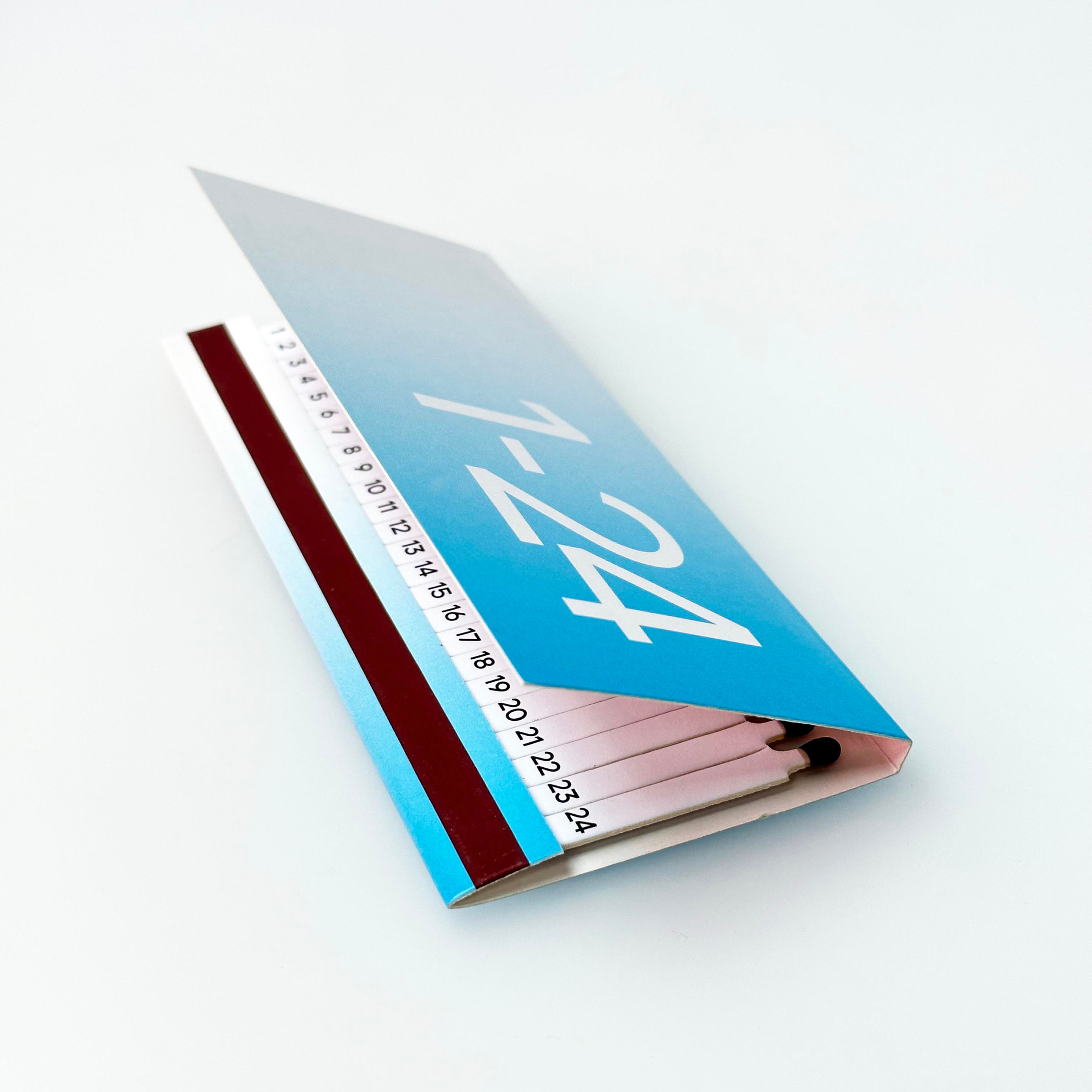 mo man tai Matchbook Adventskalender Streichhölzer in horizon blue