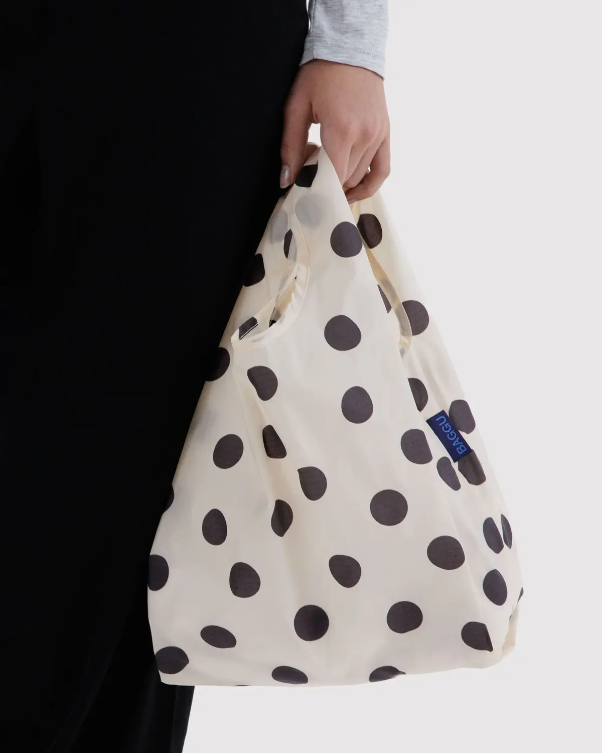 Baby Baggu - Cream and Black Polka Dot