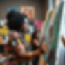 African American woman having fun teaching African American high school young adults .jpg