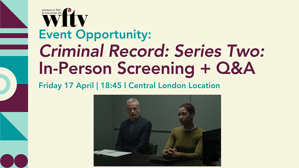 Event Opportunity: Criminal Record Series Two: In-Person Screening + Q&A
