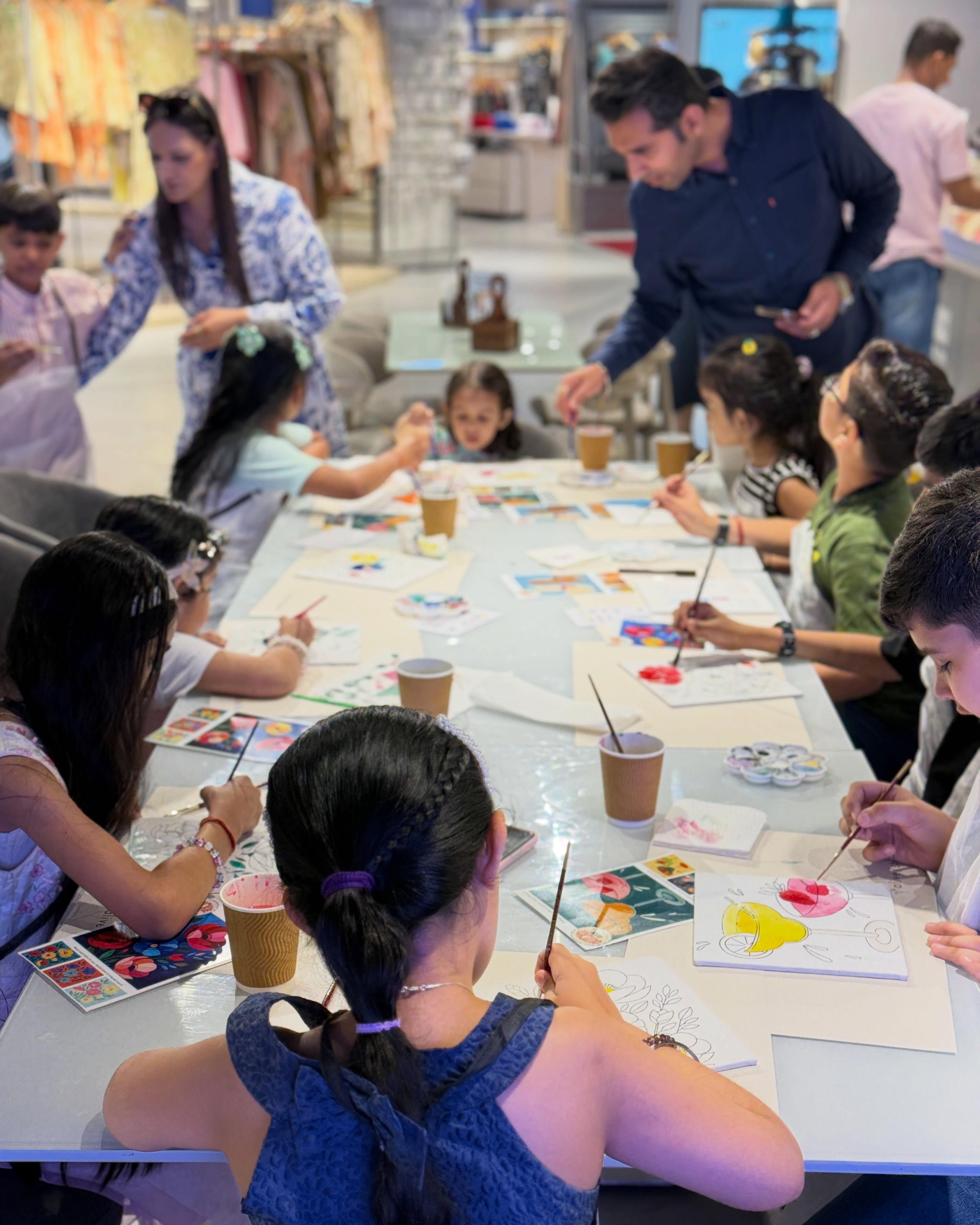 Guests creating together at Alive Studio Gurgaon