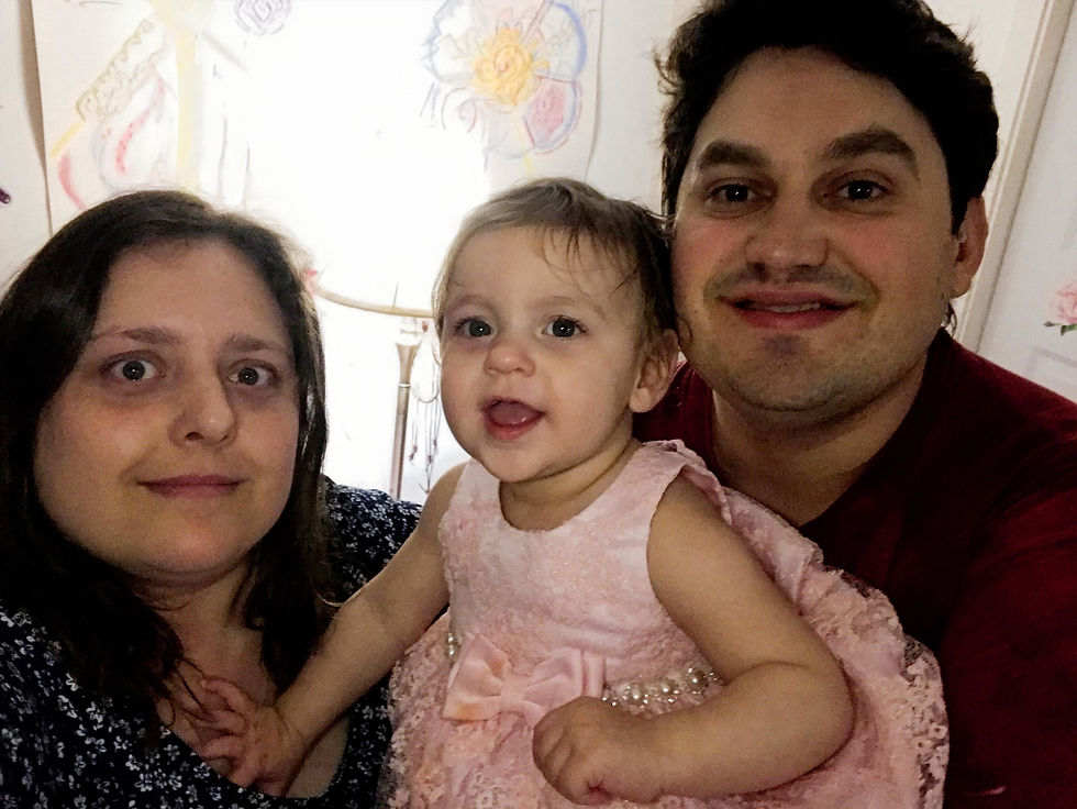 Photo of author James Gutteridge with his family.
