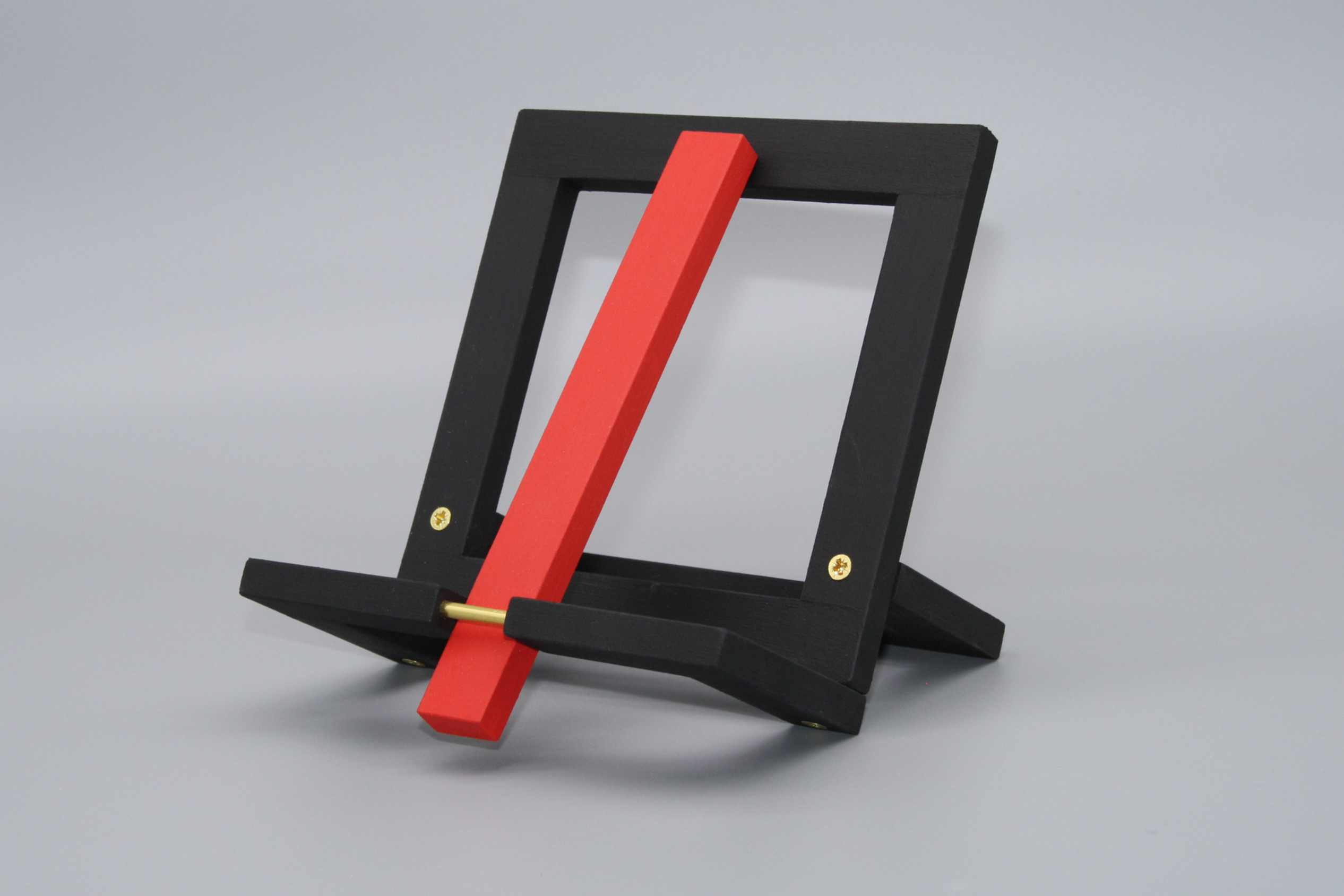 Servettställ Svart med röd stav