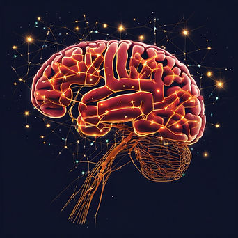 The brain with a constellation of neurons twinkling like stars.jpg