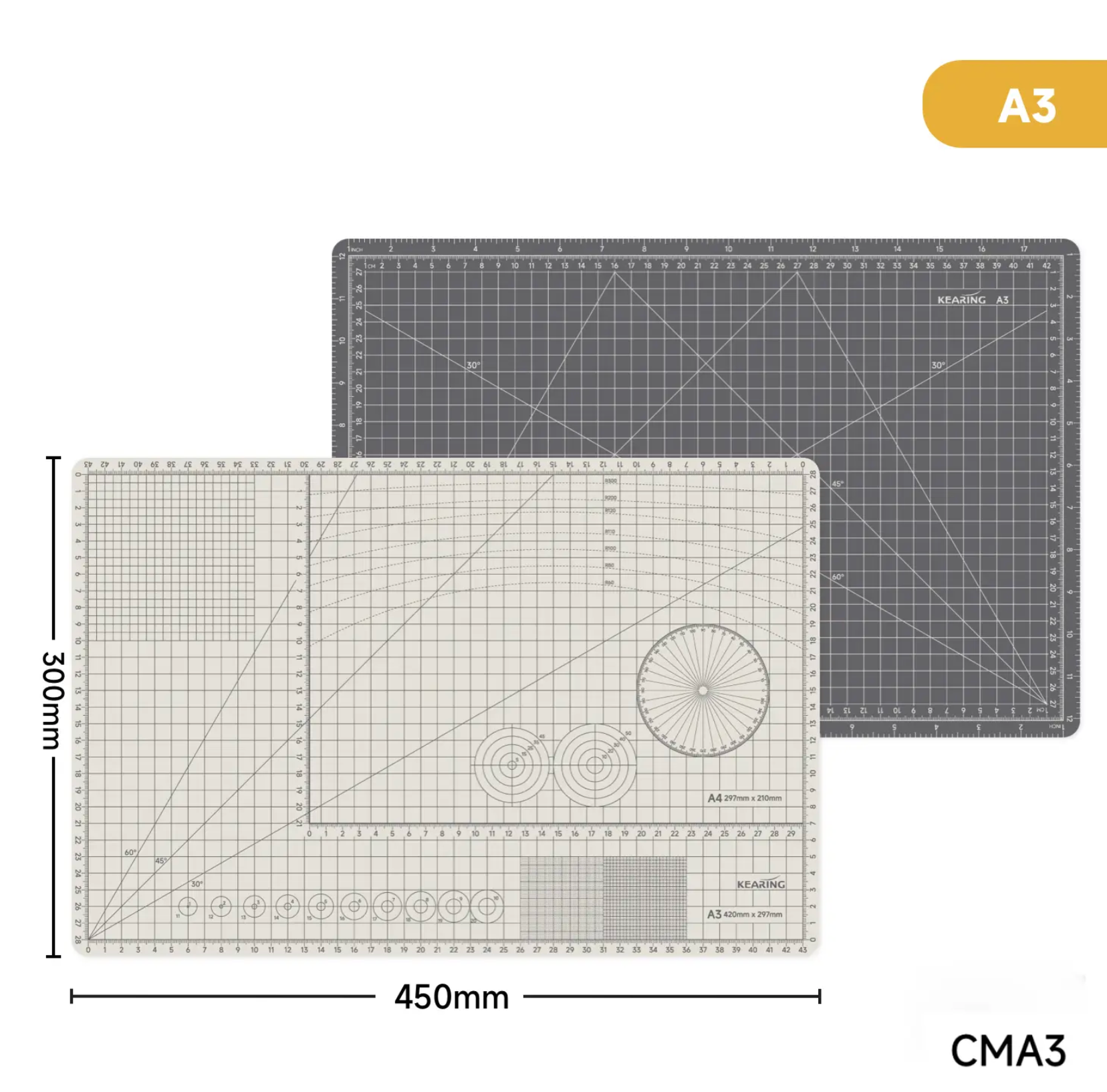 Kearing A3 Double-Sided Self-Healing Cutting Mat