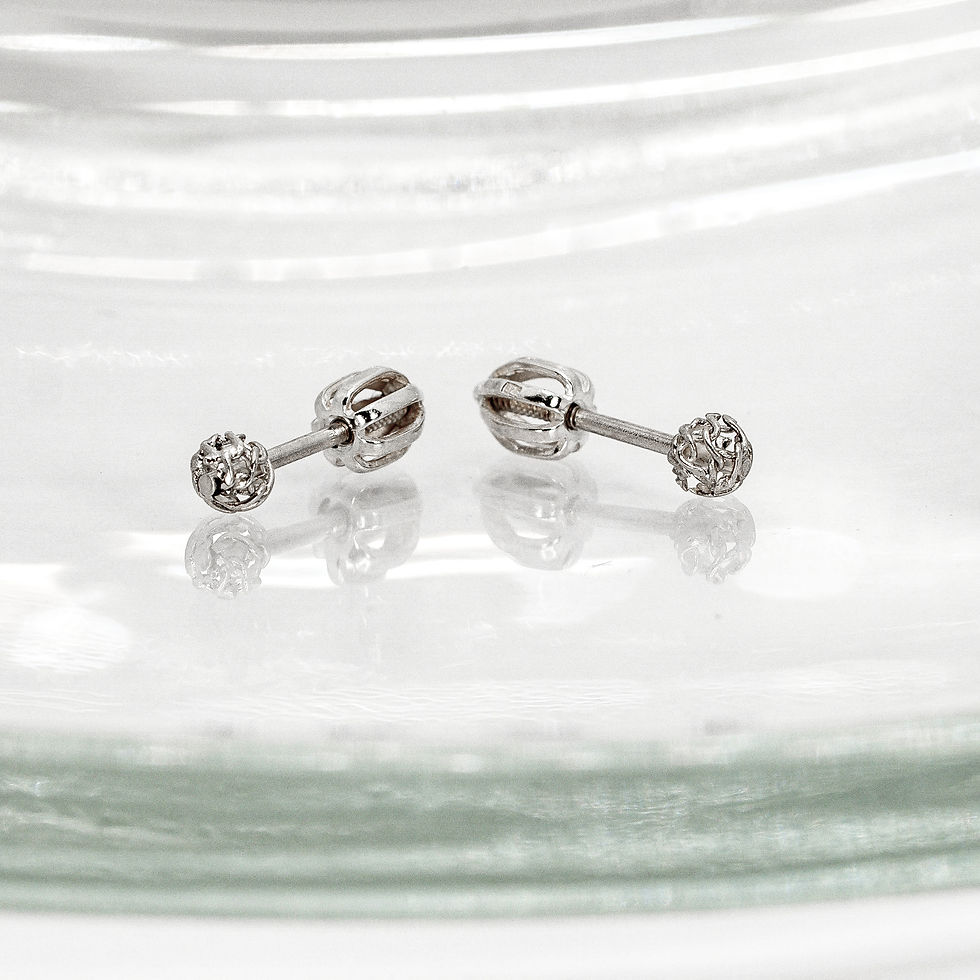 Náušnice jemné filigránové kuličky