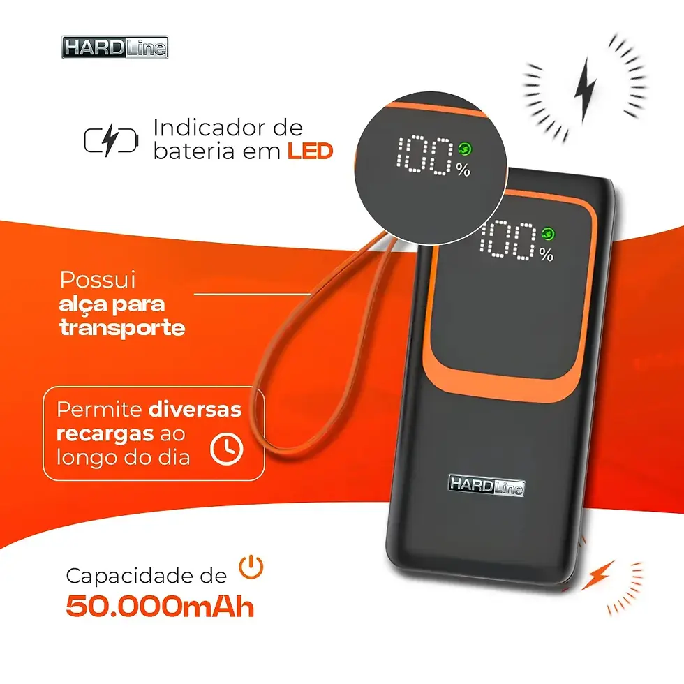 Miniatura: Power Bank Hardline 50.000mAh Turbo