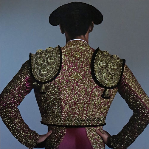 Juan Zíngaro "Frambuesa y Oro 3" Oil on Canvas - 120 x 120 cm