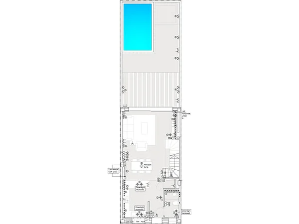 floor plan ground floor of Molinar Townhouse Project