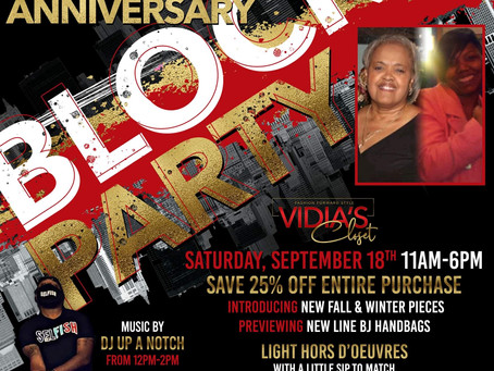 1 YEAR ANNIVERSARY BLOCK PARTY