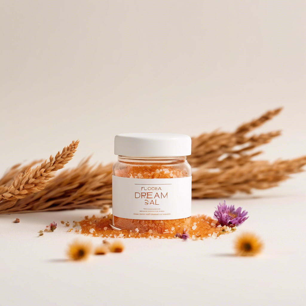 Roship and Jasmine epsom salt with dried roses