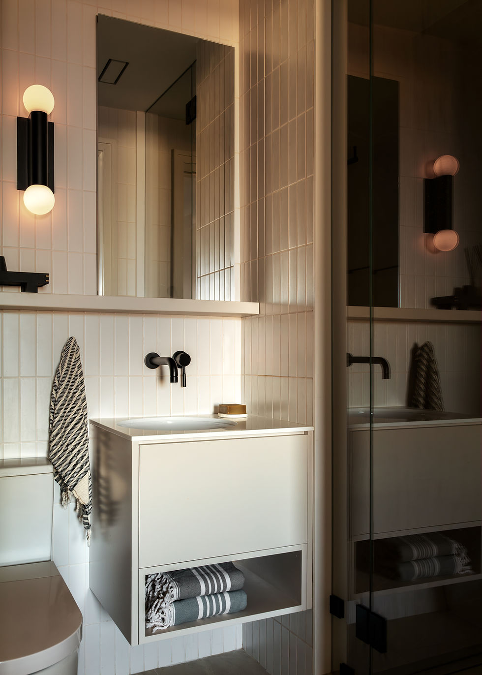 Studio Ocra interior design bathroom design in NYC renovation
