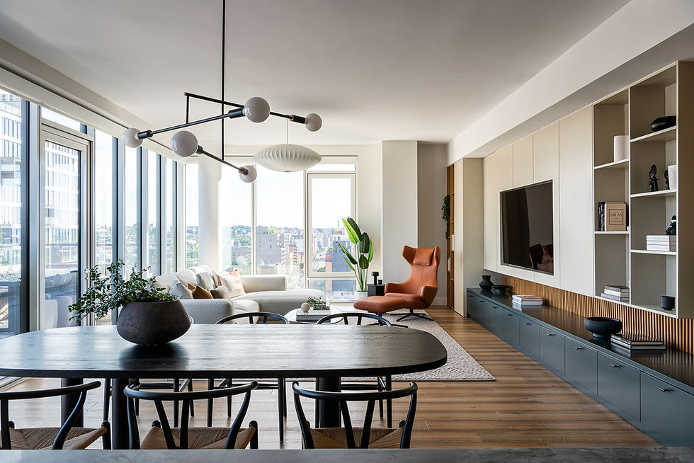 Studio Ocra Brooklyn Living room custom interior design and furnishing